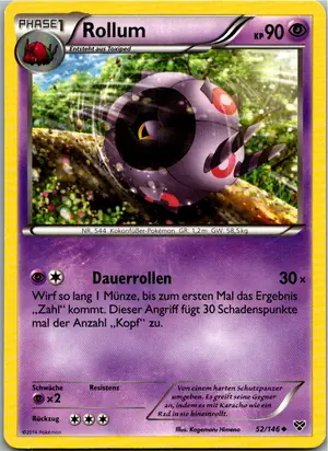 Pokémon-Karte Rollum 52/146 XY