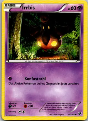 Pokémon-Karte Irrbis 56/146 XY