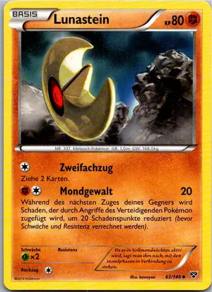 Pokémon-Karte Lunastein 63/146 XY
