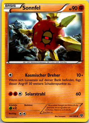 Pokémon-Karte Sonnfel 64/146 XY