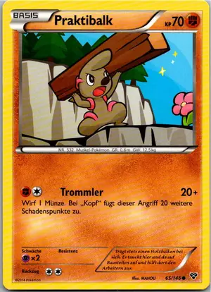 Pokémon-Karte Praktibalk 65/146 XY