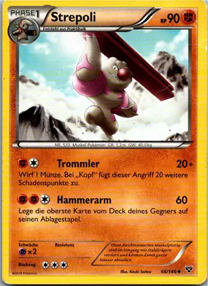 Pokémon-Karte Strepoli 66/146 XY