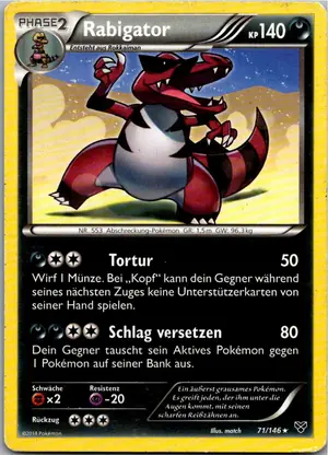 Pokémon-Karte Rabigator 71/146 XY