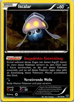 Pokémon-Karte Iscalar 74/146 XY
