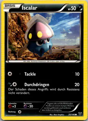 Pokémon-Karte Iscalar 75/146 XY