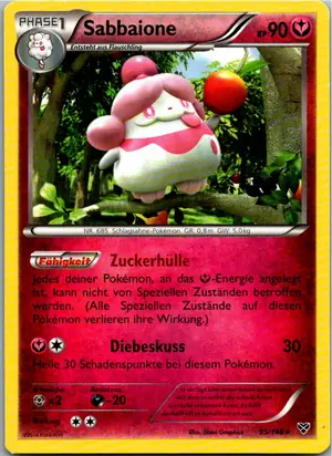 Pokémon-Karte Sabbaione 95/146 XY