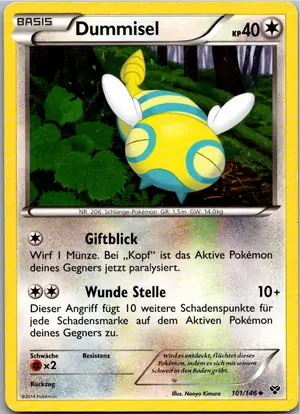 Pokémon-Karte Dummisel 101/146 XY