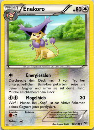 Pokémon-Karte Enekoro 105/146 XY
