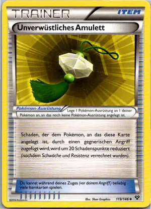 Pokémon-Karte Unverwürstliches Amulett 119/146 XY