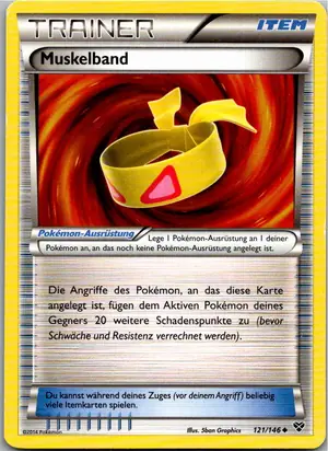 Pokémon-Karte Muskelband 121/146 XY