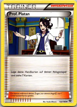 Pokémon-Karte Prof. Platan 122/146 XY