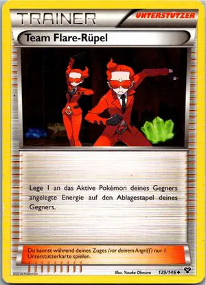 Pokémon-Karte Team Flare-Rüpel 129/146 XY