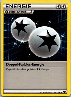 Pokémon-Karte Doppel-Farblos-Energie 130/146 XY