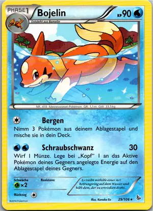 Pokémon-Karte Bojelin 29/106 Flammenmeer