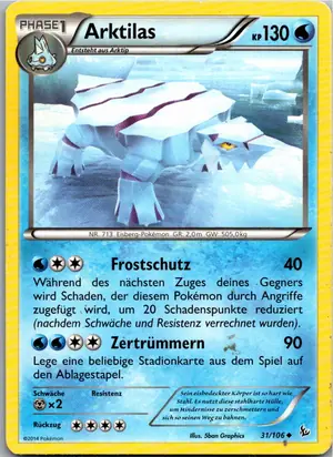 Pokémon-Karte Arktilas 31/106 Flammenmeer