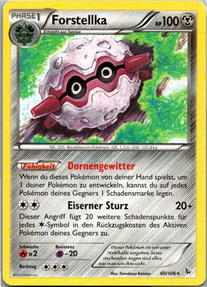 Pokémon-Karte Forstellka 60/106 Flammenmeer