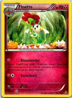 Pokémon-Karte Floette 65/106 Flammenmeer