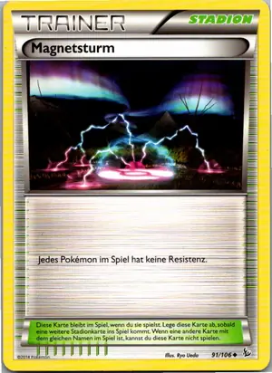 Pokémon-Karte Magnetsturm 91/106 Flammenmeer