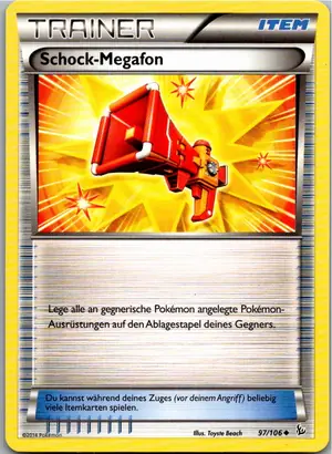 Pokémon-Karte Schock-Megafon 97/106 Flammenmeer