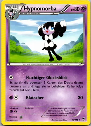 Pokémon-Karte Hypnomorba 40/111 Fliegende Fäuste