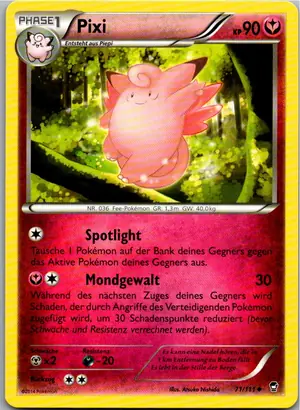 Pokémon-Karte Pixi 71/111 Fliegende Fäuste