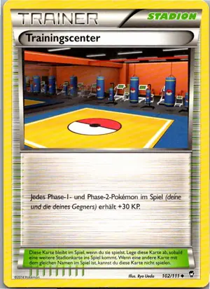 Pokémon-Karte Trainingscenter 102/111 Fliegende Fäuste