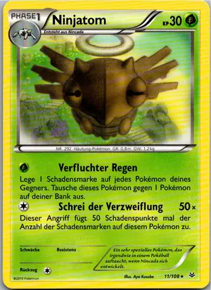 Pokémon-Karte Ninjatom 11/108 Drachenleuchten