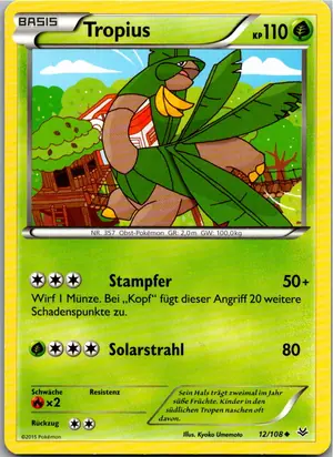 Pokémon-Karte Tropius 12/108 Drachenleuchten