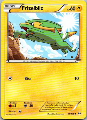 Pokémon-Karte Frizelbliz 24/108 Drachenleuchten
