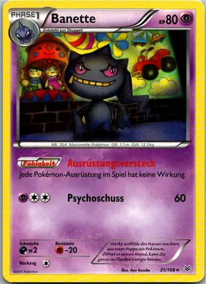 Pokémon-Karte Banette 31/108 Drachenleuchten