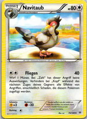 Pokémon-Karte Navitaub 79/108 Drachenleuchten