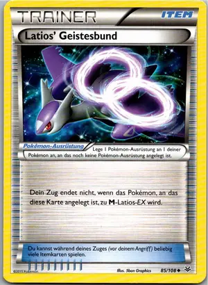Pokémon-Karte Latios's Geistesbund 85/108 Drachenleuchten