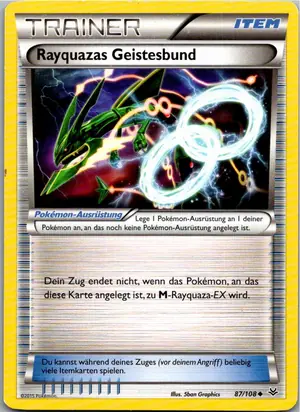 Pokémon-Karte Rayquazas Geistebund 87/108 Drachenleuchten