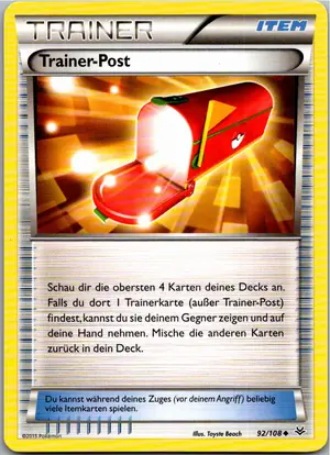 Pokémon-Karte Trainer-Post 92/108 Drachenleuchten