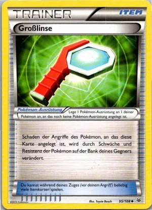Pokémon-Karte Großlinse 95/108 Drachenleuchten