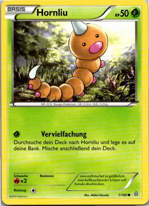 Pokémon-Karte Hornliu 1/160 Protoschock
