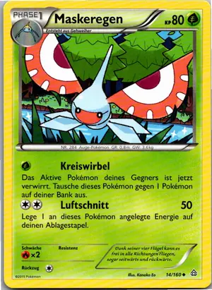 Pokémon-Karte Maskeregen 14/160 Protoschock