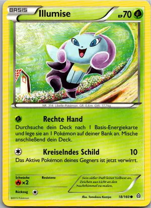 Pokémon-Karte Illumise 18/160 Protoschock