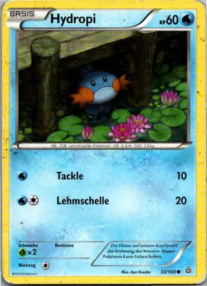 Pokémon-Karte Hydropi 33/160 Protoschock