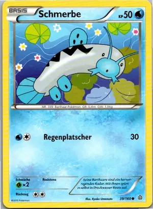 Pokémon-Karte Schmerbe 39/160 Protoschock