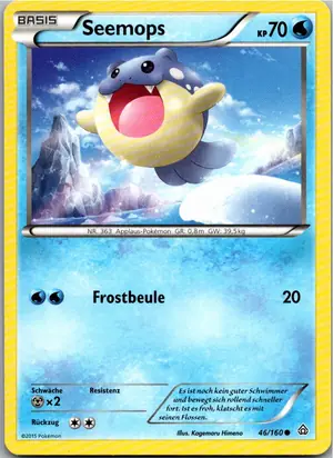 Pokémon-Karte Seemops 46/160 Protoschock