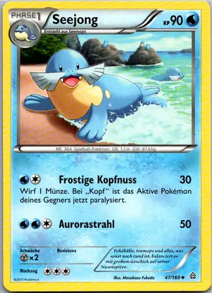 Pokémon-Karte Seejong 47/160 Protoschock