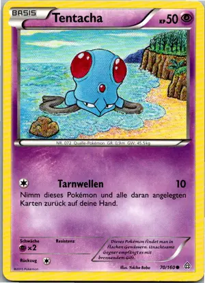 Pokémon-Karte Tentacha 70/160 Protoschock