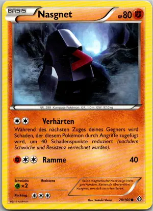 Pokémon-Karte Nasgnet 78/160 Protoschock
