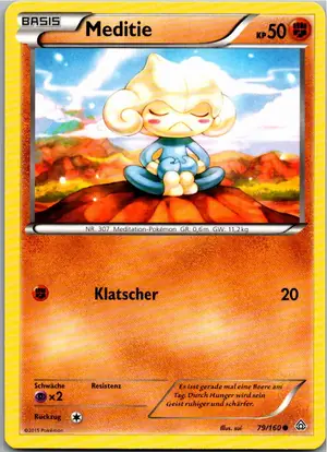 Pokémon-Karte Meditie 79/160 Protoschock
