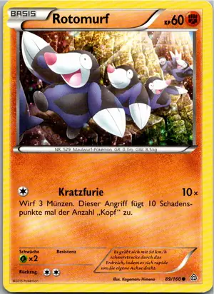 Pokémon-Karte Rotomurf 89/160 Protoschock