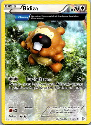 Pokémon-Karte Bidiza 117/160 Protoschock