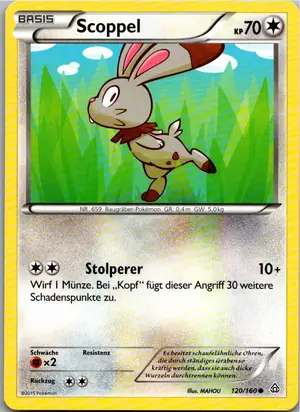 Pokémon-Karte Scoppel 120/160 Protoschock
