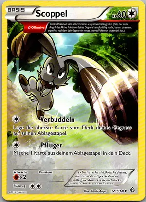 Pokémon-Karte Scoppel 121/160 Protoschock