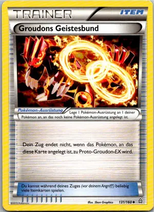 Pokémon-Karte Groudons Geistesbund 131/160 Protoschock